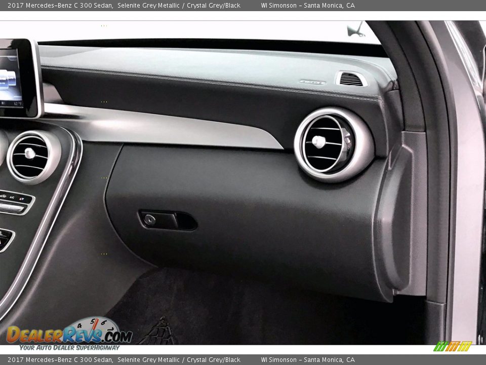 2017 Mercedes-Benz C 300 Sedan Selenite Grey Metallic / Crystal Grey/Black Photo #28