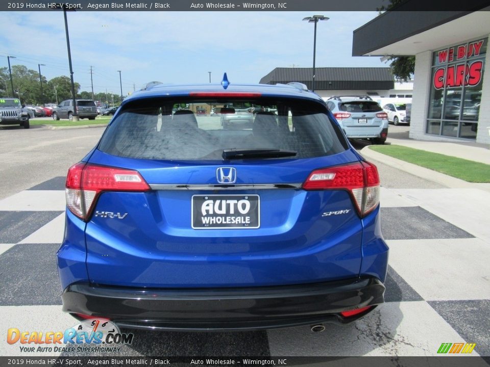 2019 Honda HR-V Sport Aegean Blue Metallic / Black Photo #4