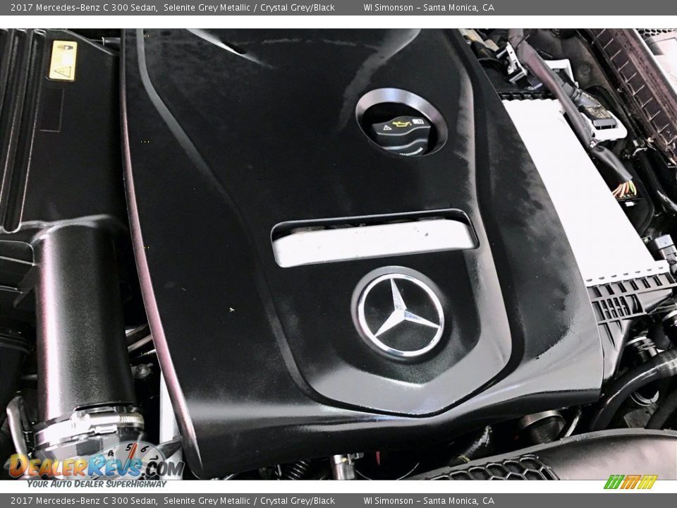 2017 Mercedes-Benz C 300 Sedan Selenite Grey Metallic / Crystal Grey/Black Photo #31