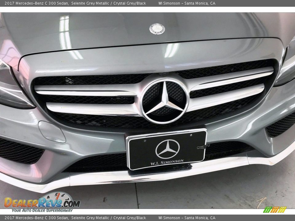 2017 Mercedes-Benz C 300 Sedan Selenite Grey Metallic / Crystal Grey/Black Photo #33