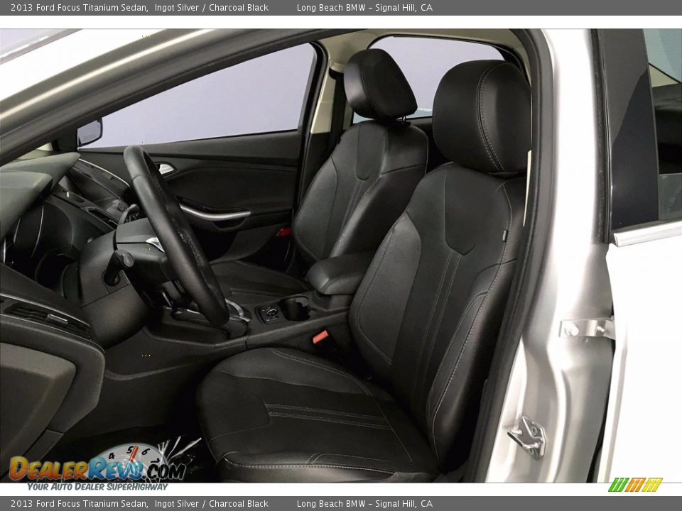 2013 Ford Focus Titanium Sedan Ingot Silver / Charcoal Black Photo #28