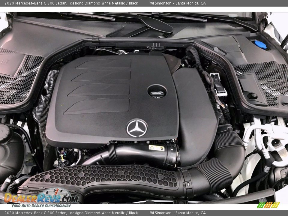 2020 Mercedes-Benz C 300 Sedan designo Diamond White Metallic / Black Photo #8