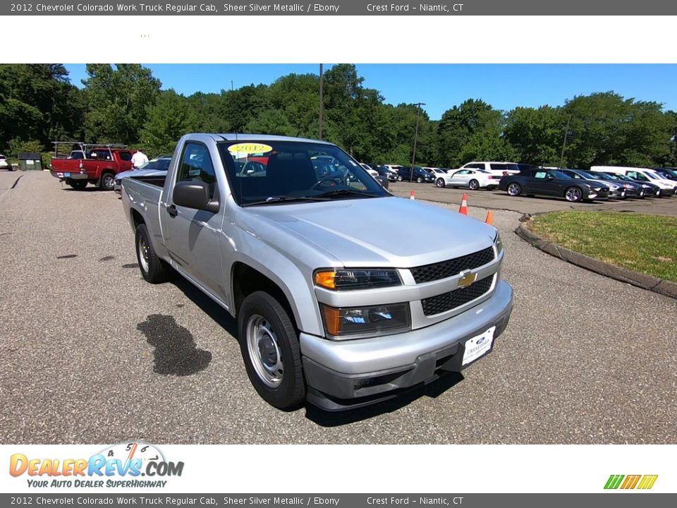 2012 Chevrolet Colorado Work Truck Regular Cab Sheer Silver Metallic / Ebony Photo #1