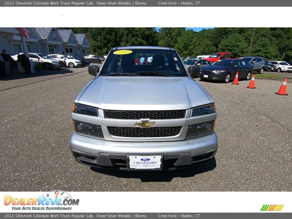 2012 Chevrolet Colorado Work Truck Regular Cab Sheer Silver Metallic / Ebony Photo #2