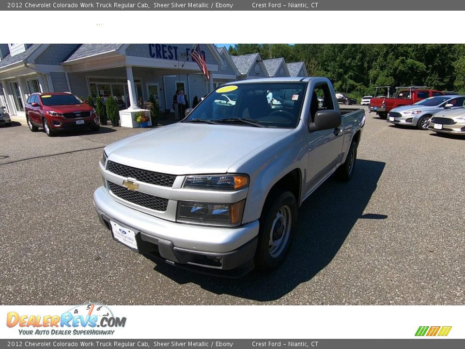 2012 Chevrolet Colorado Work Truck Regular Cab Sheer Silver Metallic / Ebony Photo #3