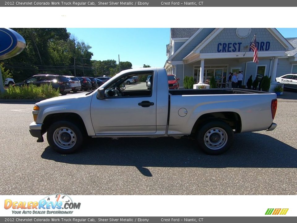 2012 Chevrolet Colorado Work Truck Regular Cab Sheer Silver Metallic / Ebony Photo #4