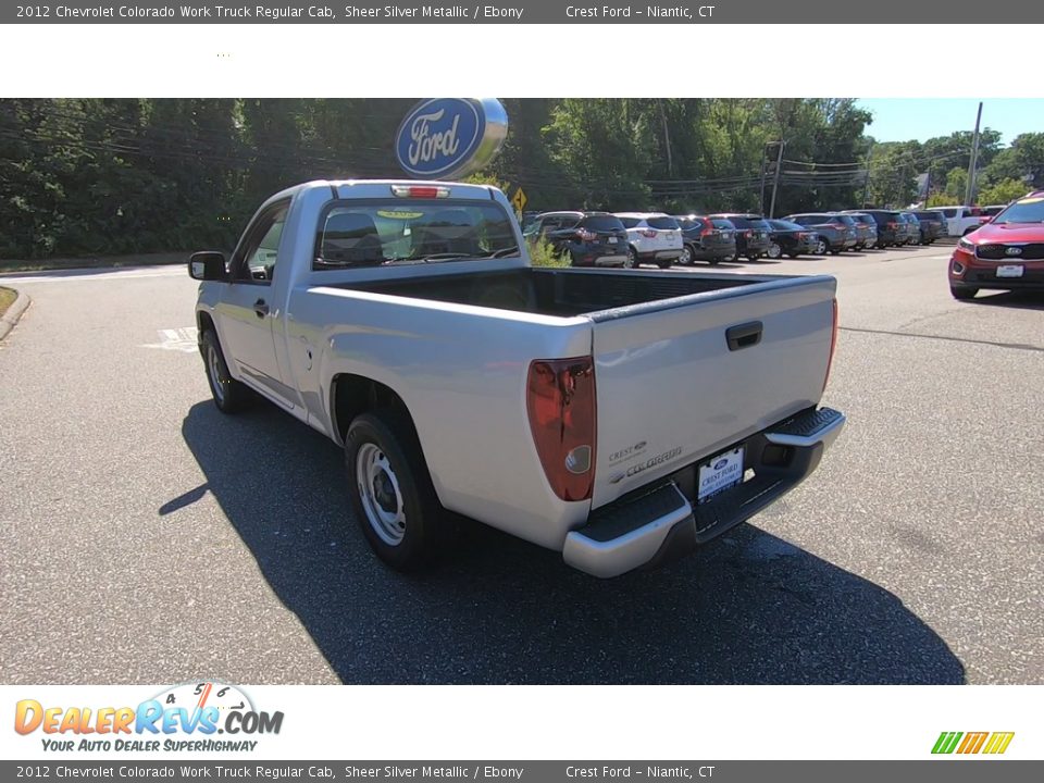 2012 Chevrolet Colorado Work Truck Regular Cab Sheer Silver Metallic / Ebony Photo #5