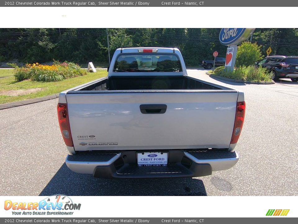 2012 Chevrolet Colorado Work Truck Regular Cab Sheer Silver Metallic / Ebony Photo #6