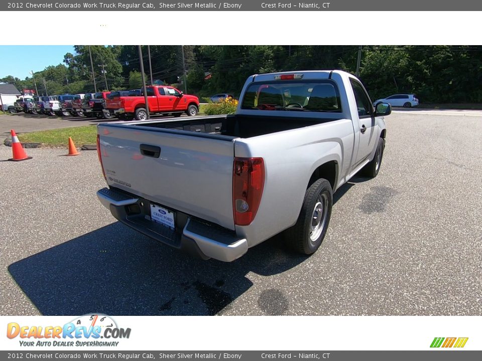 2012 Chevrolet Colorado Work Truck Regular Cab Sheer Silver Metallic / Ebony Photo #7