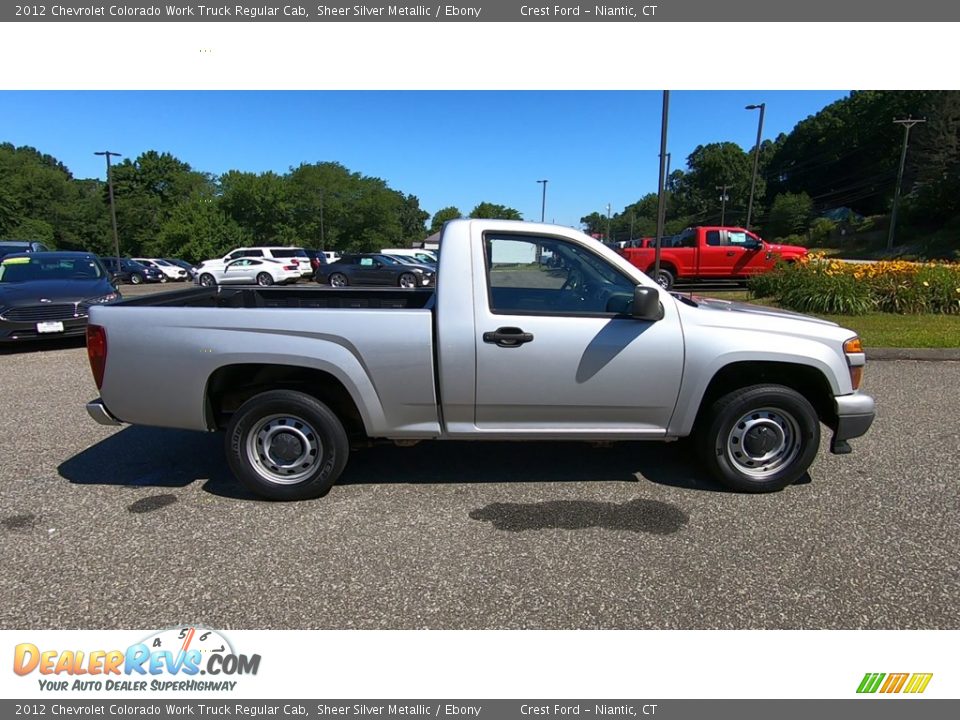 2012 Chevrolet Colorado Work Truck Regular Cab Sheer Silver Metallic / Ebony Photo #8