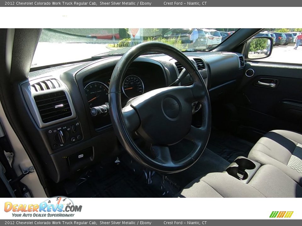 2012 Chevrolet Colorado Work Truck Regular Cab Sheer Silver Metallic / Ebony Photo #10