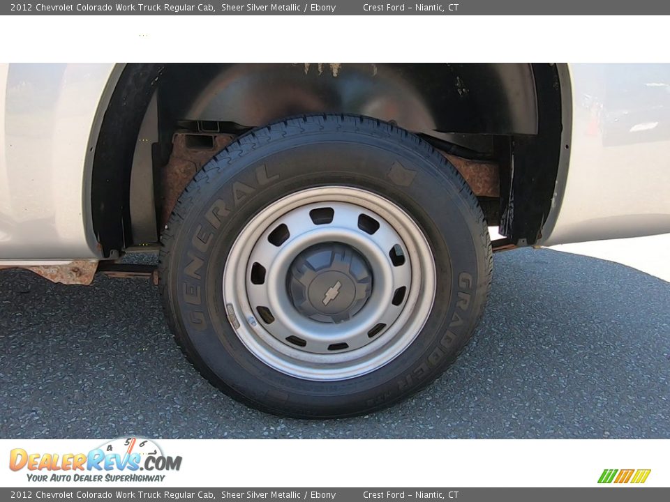 2012 Chevrolet Colorado Work Truck Regular Cab Sheer Silver Metallic / Ebony Photo #16