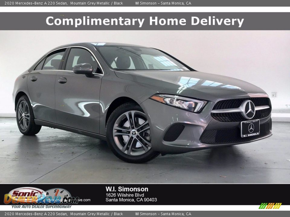 2020 Mercedes-Benz A 220 Sedan Mountain Grey Metallic / Black Photo #1