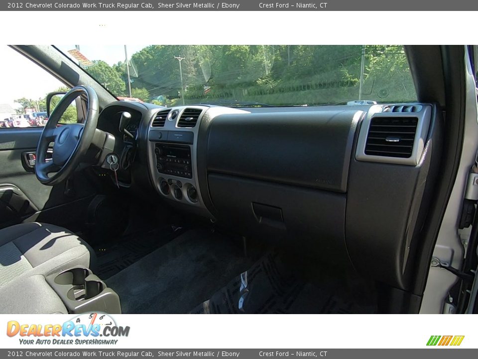 2012 Chevrolet Colorado Work Truck Regular Cab Sheer Silver Metallic / Ebony Photo #20