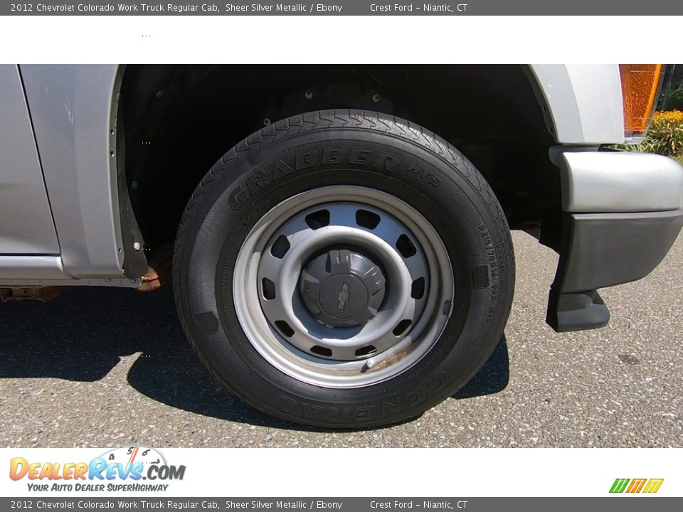 2012 Chevrolet Colorado Work Truck Regular Cab Sheer Silver Metallic / Ebony Photo #21