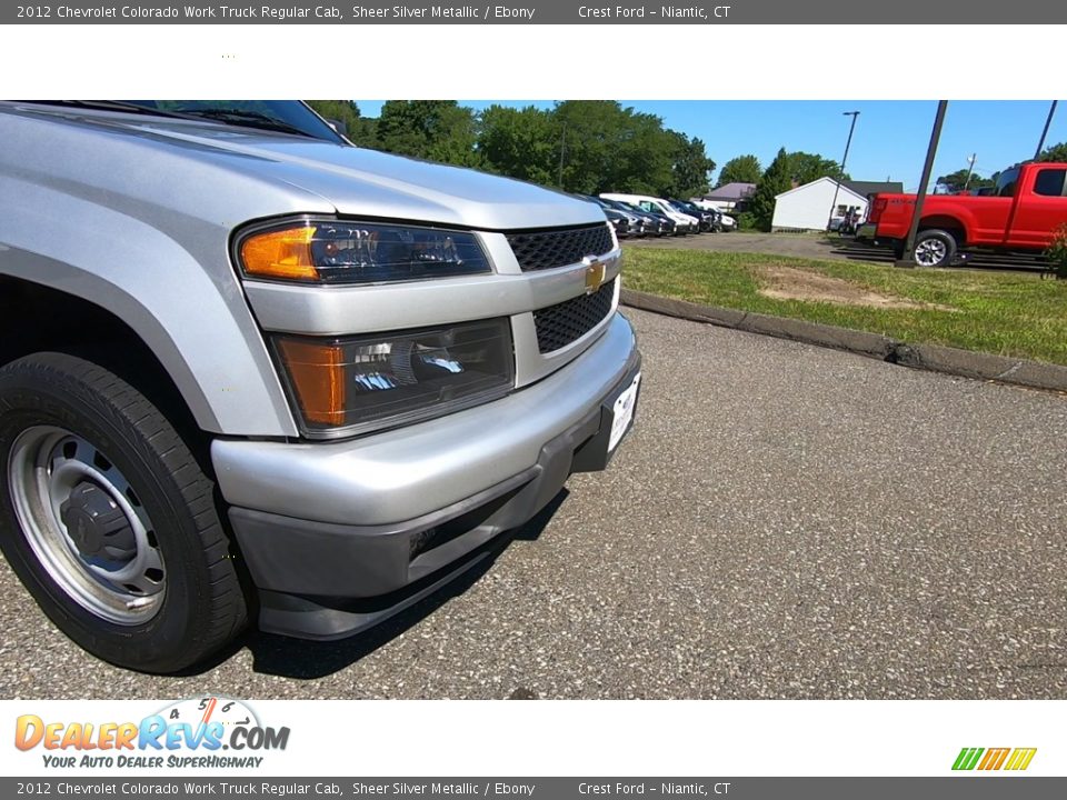 2012 Chevrolet Colorado Work Truck Regular Cab Sheer Silver Metallic / Ebony Photo #22