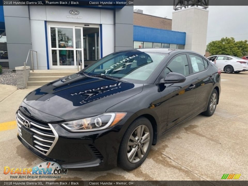 2018 Hyundai Elantra SEL Phantom Black / Black Photo #1