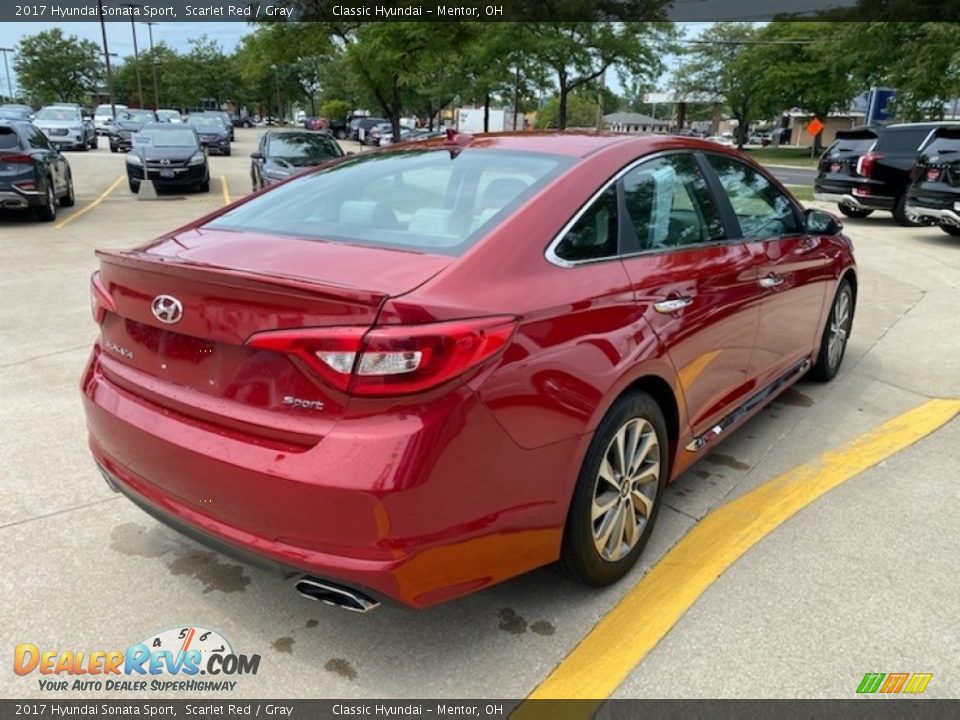 2017 Hyundai Sonata Sport Scarlet Red / Gray Photo #2