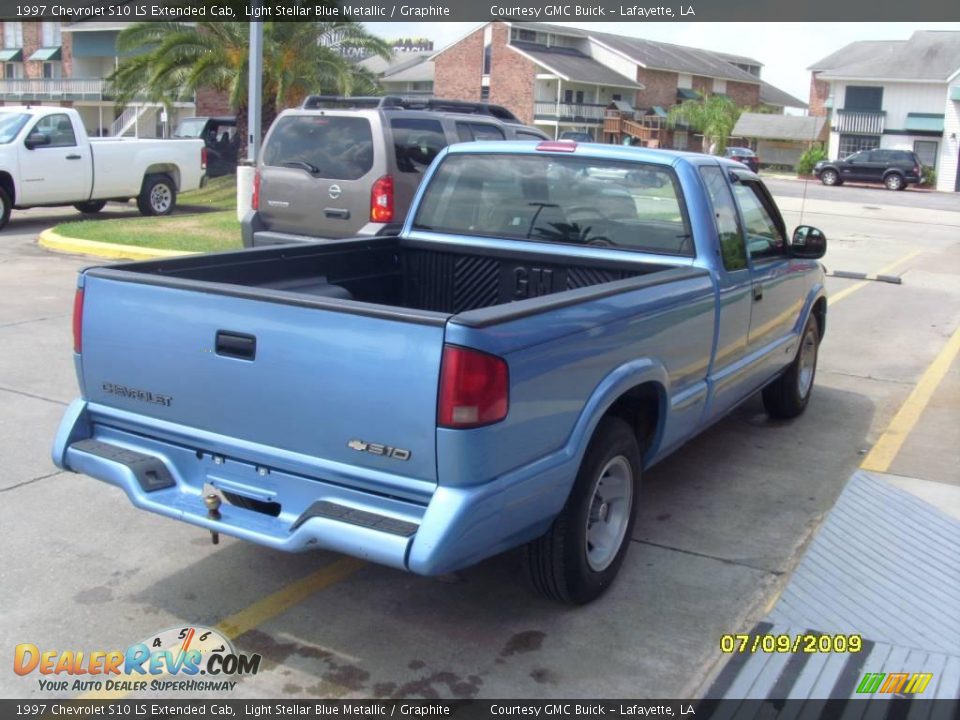 1997 Chevrolet S10 LS Extended Cab Light Stellar Blue Metallic / Graphite Photo #5