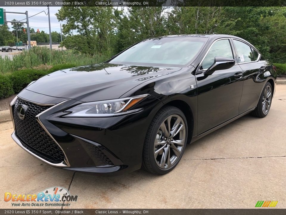 2020 Lexus ES 350 F Sport Obsidian / Black Photo #1