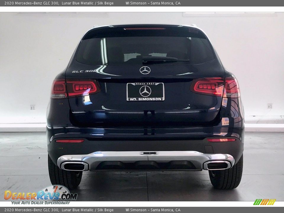 2020 Mercedes-Benz GLC 300 Lunar Blue Metallic / Silk Beige Photo #3