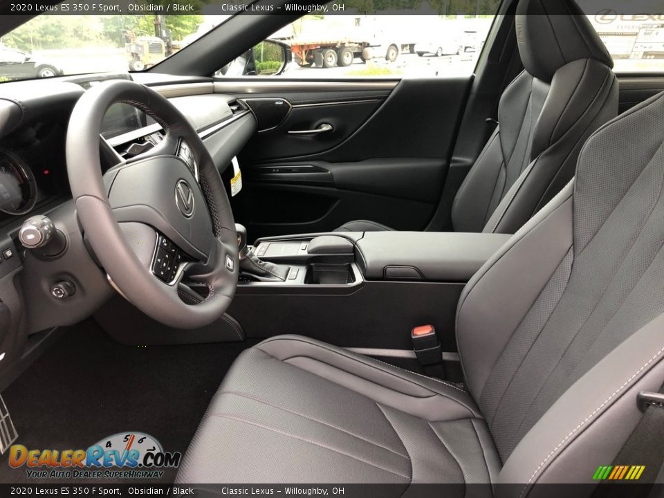 2020 Lexus ES 350 F Sport Obsidian / Black Photo #2