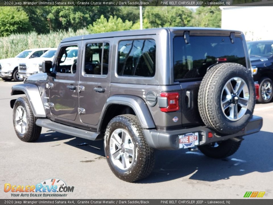 2020 Jeep Wrangler Unlimited Sahara 4x4 Granite Crystal Metallic / Dark Saddle/Black Photo #6