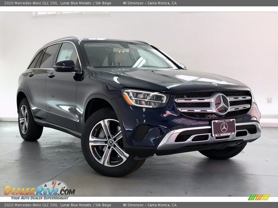 2020 Mercedes-Benz GLC 300 Lunar Blue Metallic / Silk Beige Photo #12