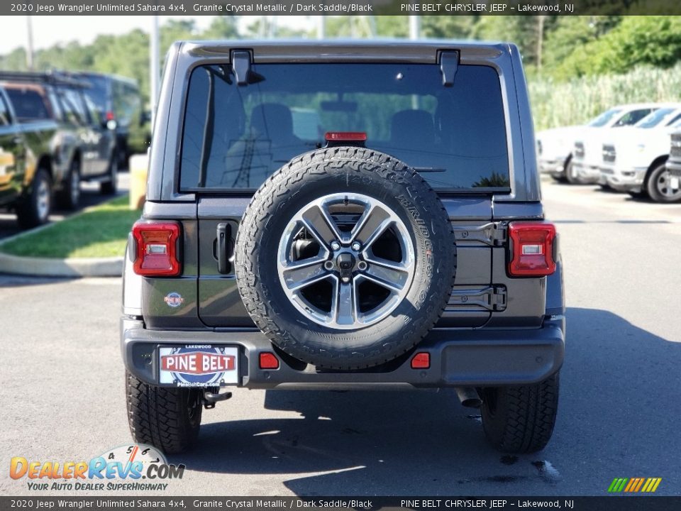 2020 Jeep Wrangler Unlimited Sahara 4x4 Granite Crystal Metallic / Dark Saddle/Black Photo #7