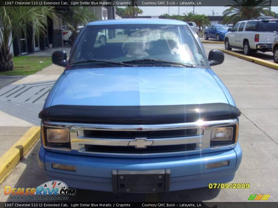 1997 Chevrolet S10 LS Extended Cab Light Stellar Blue Metallic / Graphite Photo #7