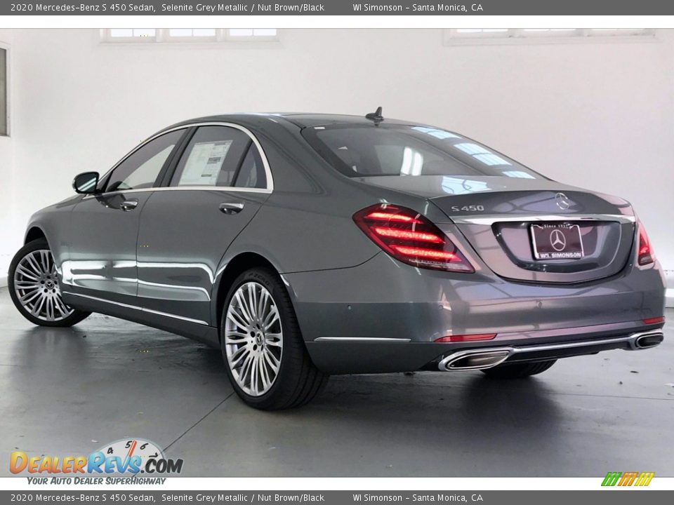 2020 Mercedes-Benz S 450 Sedan Selenite Grey Metallic / Nut Brown/Black Photo #2