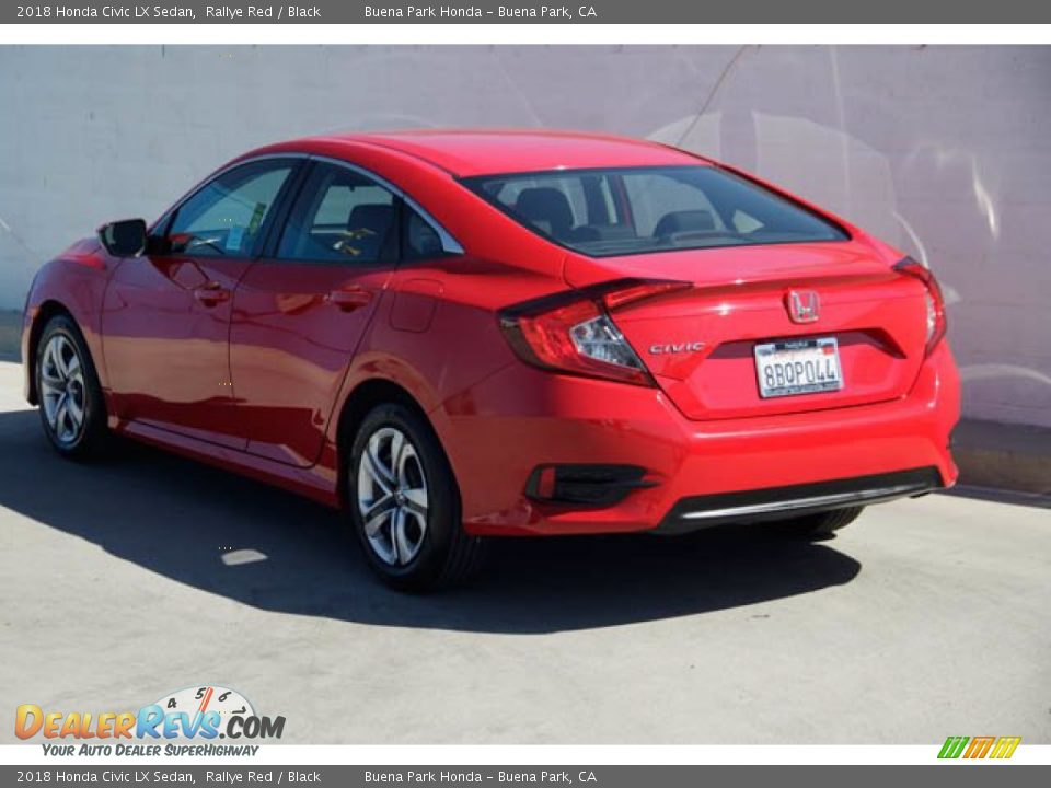 2018 Honda Civic LX Sedan Rallye Red / Black Photo #2