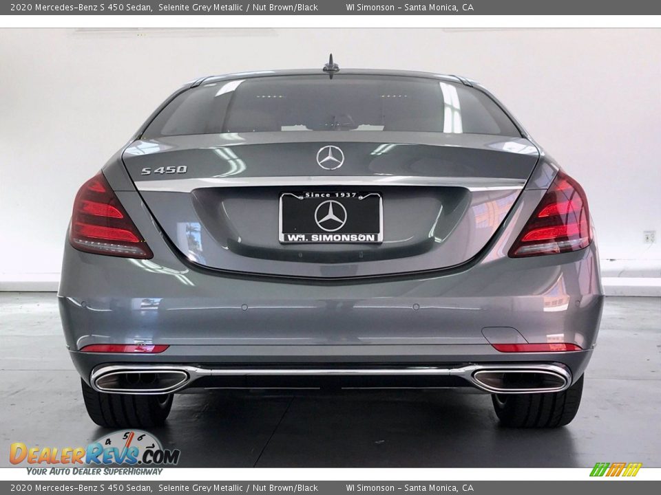 2020 Mercedes-Benz S 450 Sedan Selenite Grey Metallic / Nut Brown/Black Photo #3