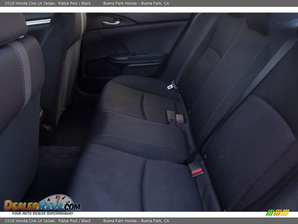 2018 Honda Civic LX Sedan Rallye Red / Black Photo #4