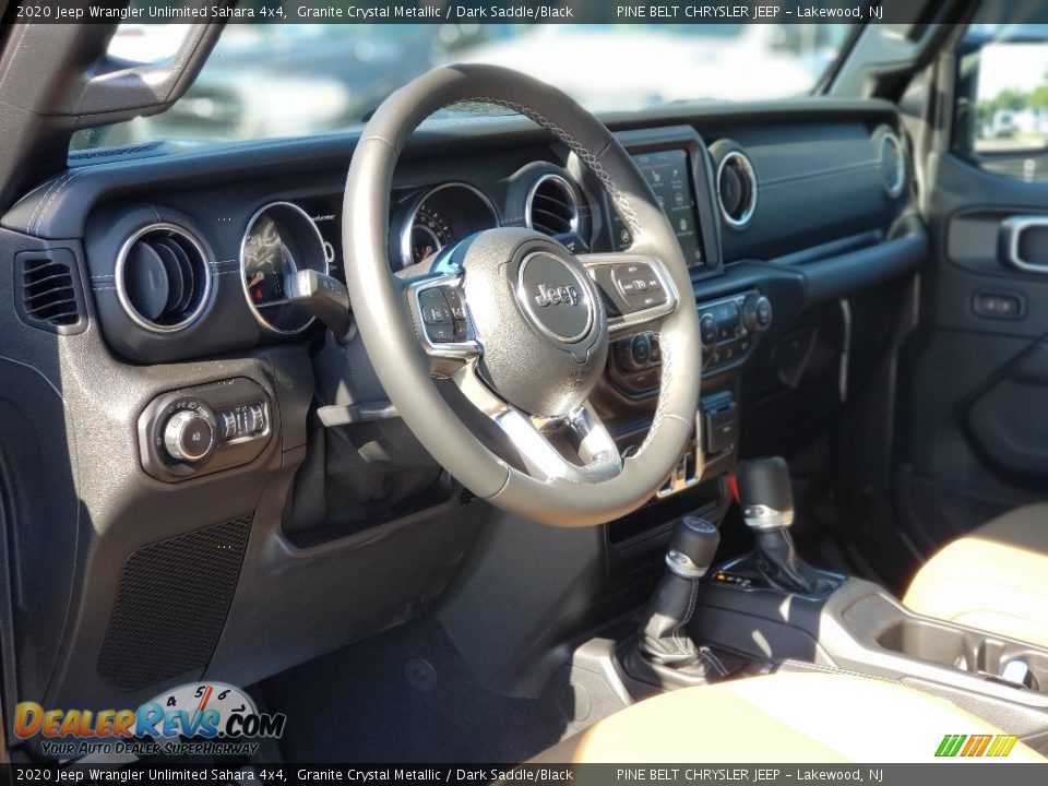 2020 Jeep Wrangler Unlimited Sahara 4x4 Granite Crystal Metallic / Dark Saddle/Black Photo #12