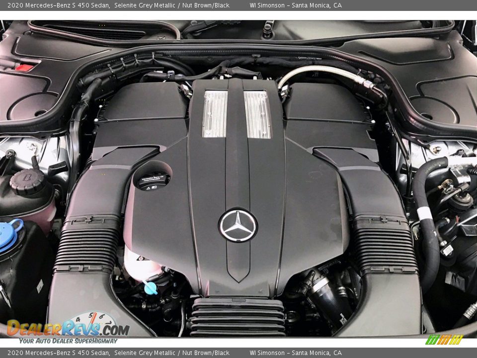 2020 Mercedes-Benz S 450 Sedan Selenite Grey Metallic / Nut Brown/Black Photo #8