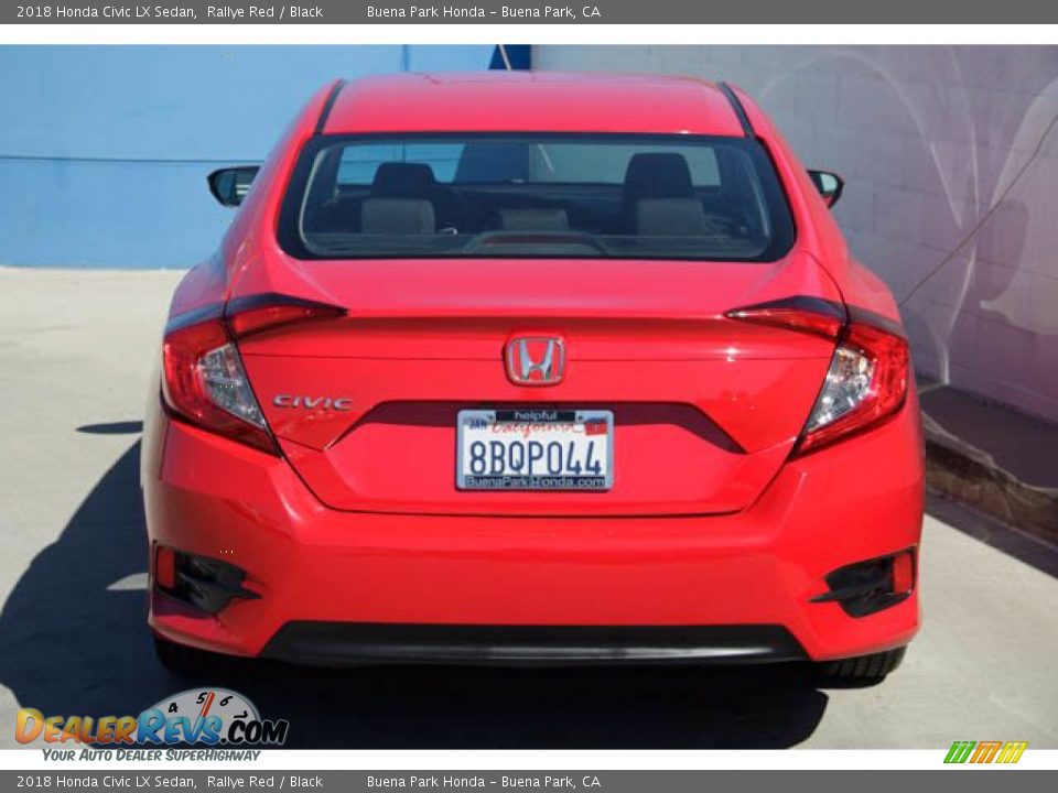 2018 Honda Civic LX Sedan Rallye Red / Black Photo #11