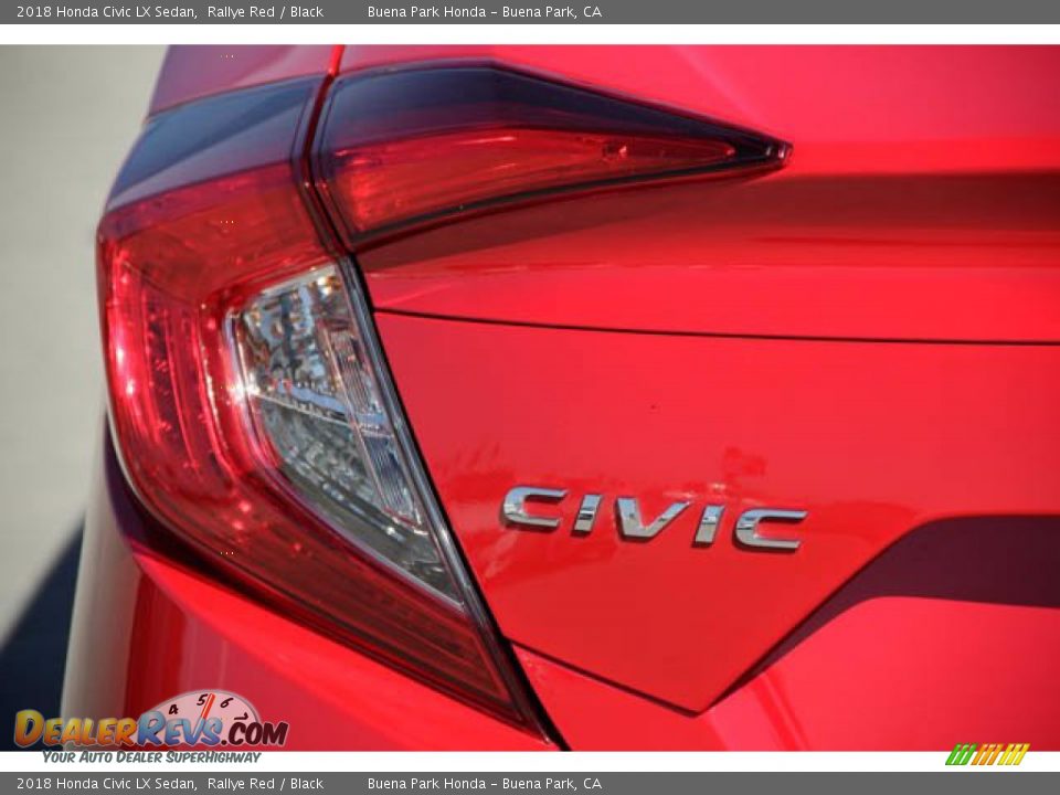 2018 Honda Civic LX Sedan Rallye Red / Black Photo #12