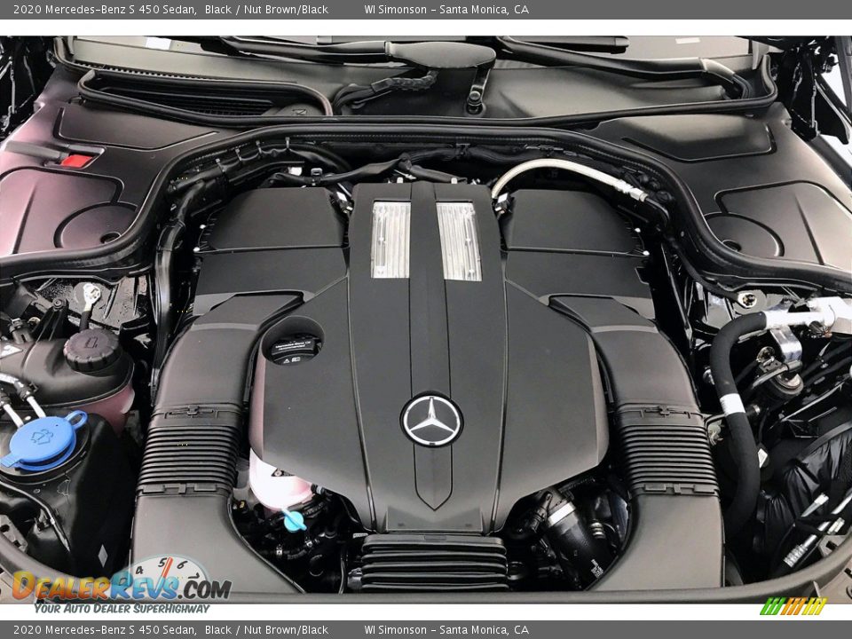 2020 Mercedes-Benz S 450 Sedan Black / Nut Brown/Black Photo #8