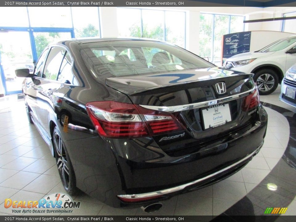 2017 Honda Accord Sport Sedan Crystal Black Pearl / Black Photo #3