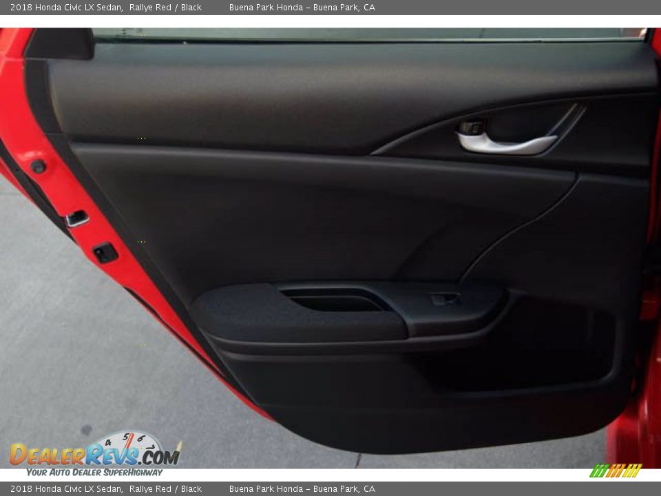 2018 Honda Civic LX Sedan Rallye Red / Black Photo #31
