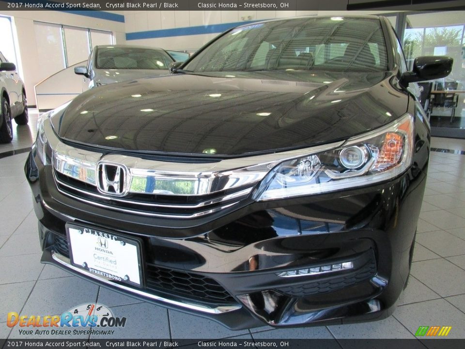 2017 Honda Accord Sport Sedan Crystal Black Pearl / Black Photo #7