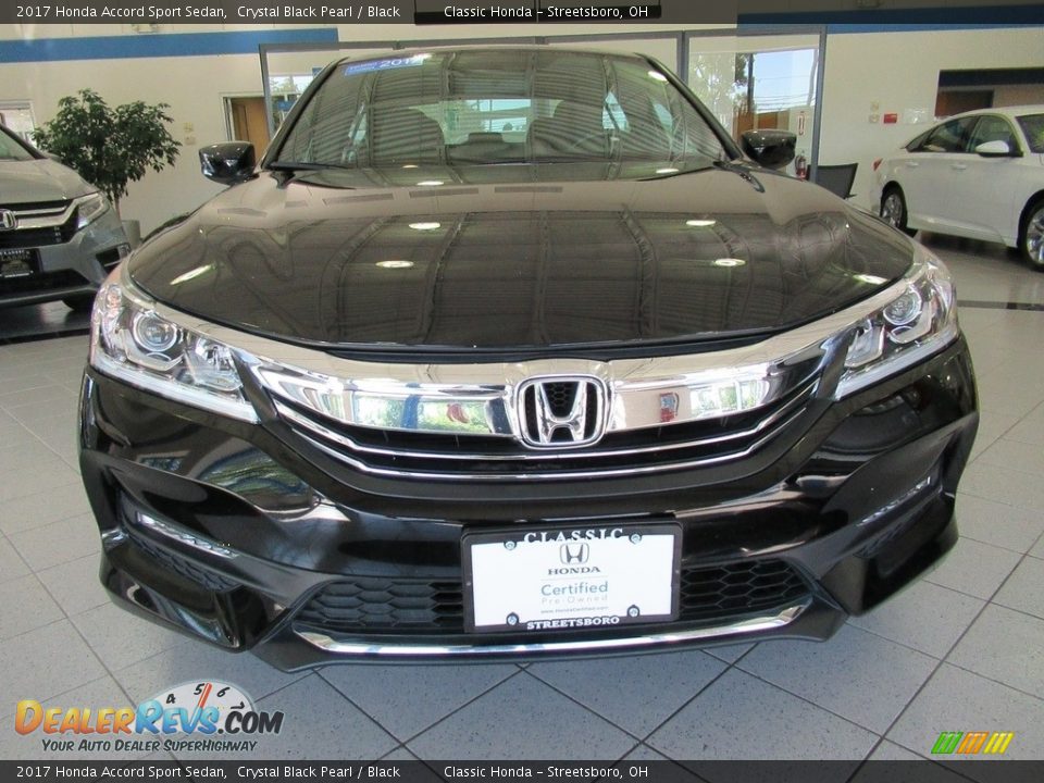 2017 Honda Accord Sport Sedan Crystal Black Pearl / Black Photo #13