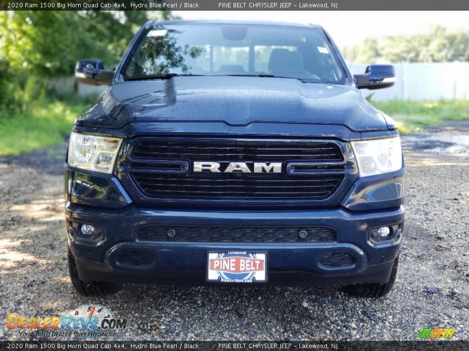 2020 Ram 1500 Big Horn Quad Cab 4x4 Hydro Blue Pearl / Black Photo #3