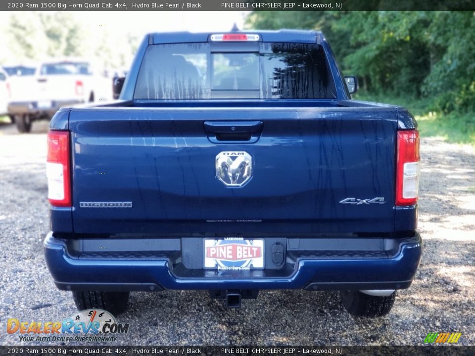 2020 Ram 1500 Big Horn Quad Cab 4x4 Hydro Blue Pearl / Black Photo #7