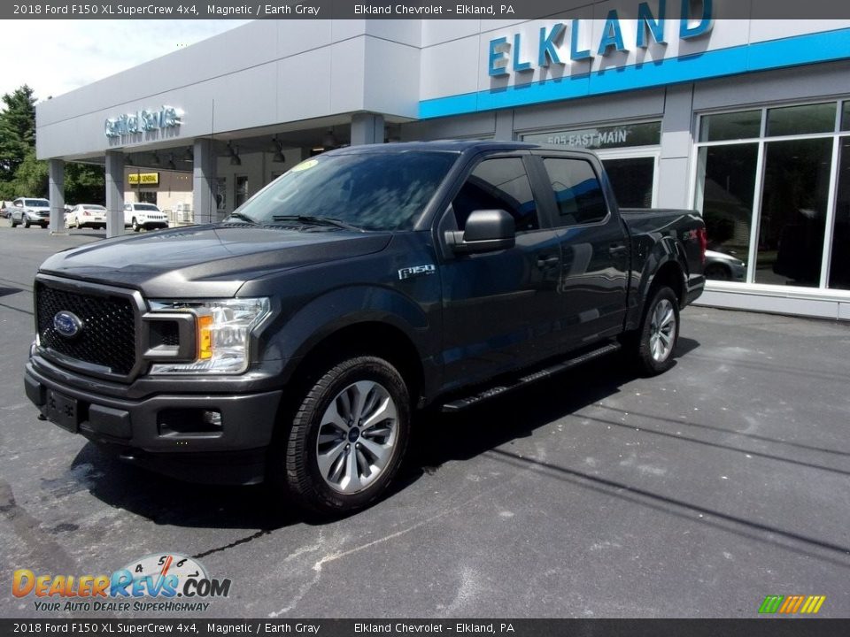 2018 Ford F150 XL SuperCrew 4x4 Magnetic / Earth Gray Photo #1
