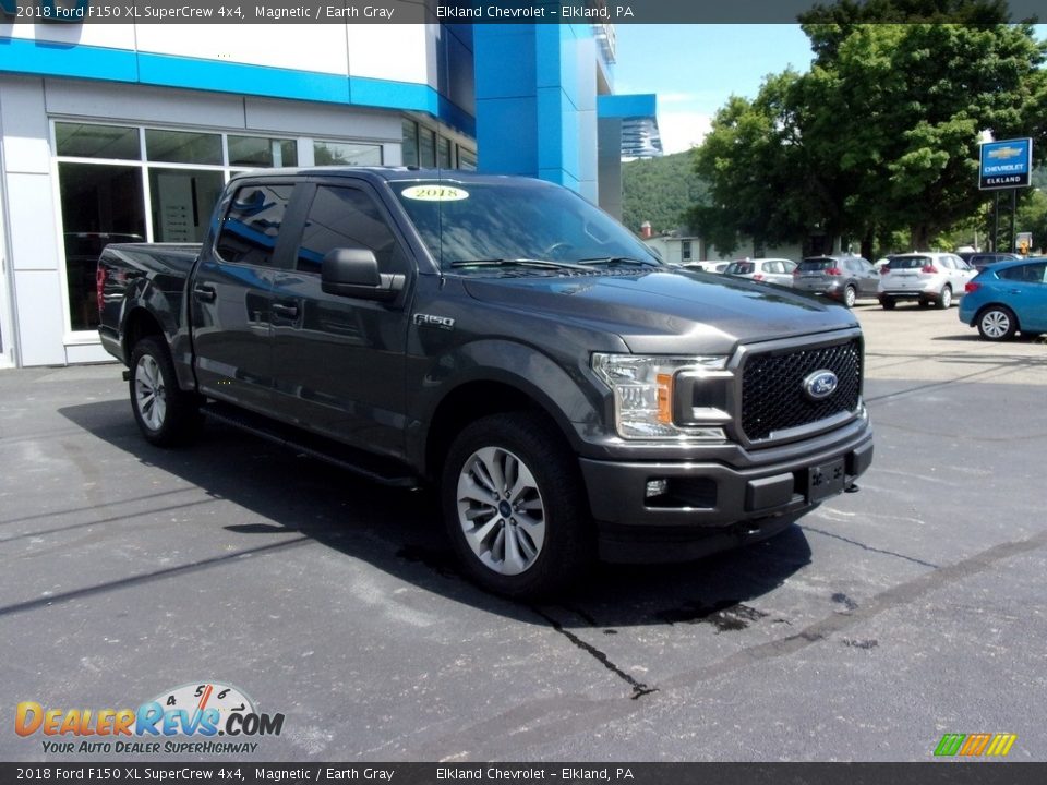 2018 Ford F150 XL SuperCrew 4x4 Magnetic / Earth Gray Photo #3