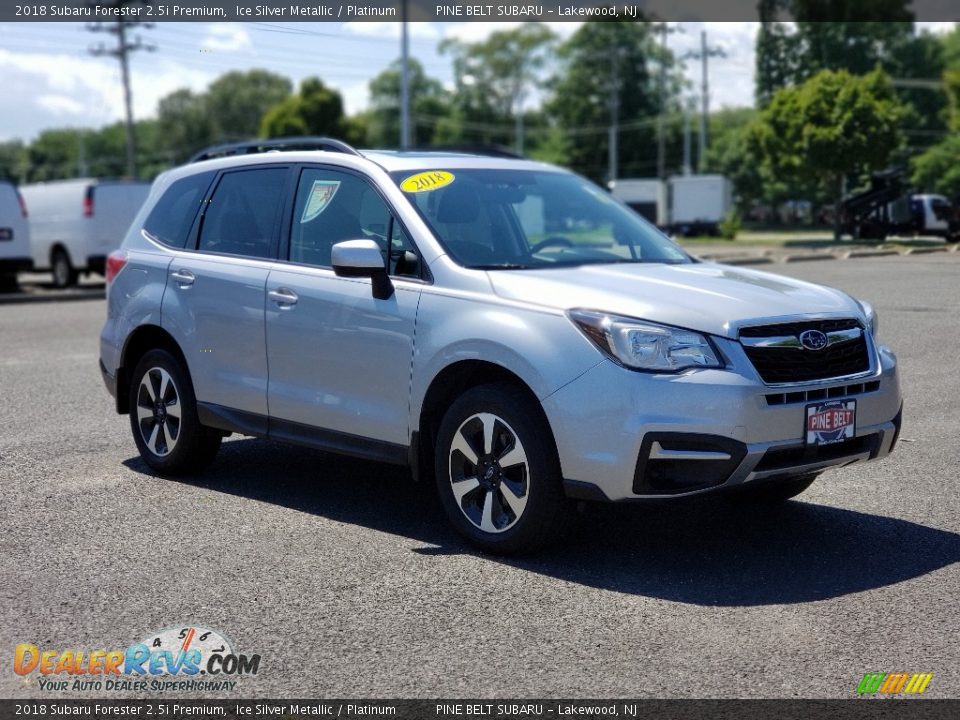 2018 Subaru Forester 2.5i Premium Ice Silver Metallic / Platinum Photo #1