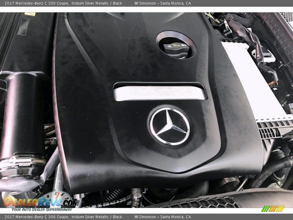 2017 Mercedes-Benz C 300 Coupe Iridium Silver Metallic / Black Photo #30