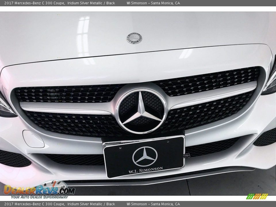 2017 Mercedes-Benz C 300 Coupe Iridium Silver Metallic / Black Photo #32